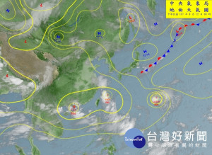 地面天氣圖（圖／中央氣象局）