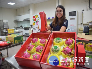 
 

外埔區農會推出多元水果禮盒迎中秋，口味鮮又好吃、送高規格的禮盒顯得特別有體面，可讓消費者感到高貴不貴。（記者陳榮昌攝）
