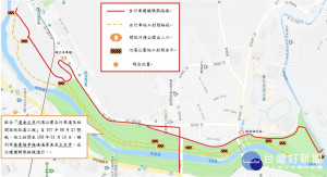 北市道南左岸河濱公園自行車道　9/14起施工封閉