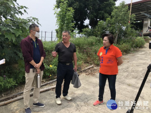 林碧秀議員請電信業者在霧峰明台後山設基地台。林重鎣攝