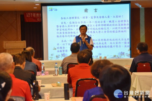 林縣長出席總工會研習活動，分享縣政願景。