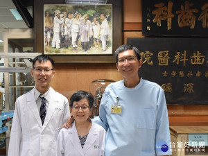 黎永康醫師一家3口皆牙醫，全在台南市立醫院服務。