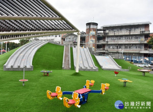 汐止白雲公園啟用，打造多款遊樂及體健設施，滿足不同年齡層的使用需求
。（圖／記者黃村杉攝）
