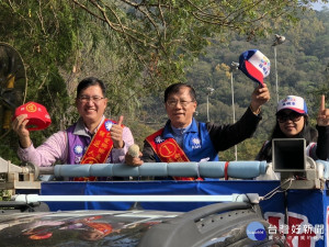 林明溱在仁愛原鄉花兩天時間全境走透透。（總部提供）