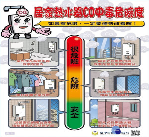 元旦連假大陸冷氣團來襲　中市消防局呼籲使用熱水器保持通風