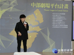台中國家歌劇院總監邱瑗說明今年推動的各項計畫內容。(圖/記者賴淑禎攝)