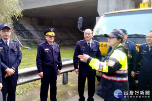 龍潭分局因應春節連續假期 龍潭交流道交通疏運會勘