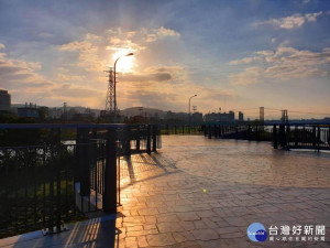 士林區後港一二橋為百齡河濱公園內往來通行的重要通道（圖／台北市水利處提供）