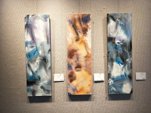 一個有概念有思維的抽象藝術　紀向的「意念抽象」藝術創作展。圖／記者鄧富珍攝