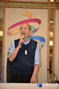 韓國瑜發表2020選不選總統聲明。（圖／記者何沛霖攝）