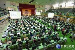 全國貓咪盃scratch競賽之比賽現場。圖／記者鄧富珍攝