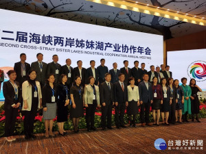南投縣長林明溱率團赴大陸爭取觀光客。（縣府提供）