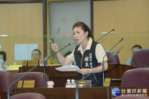 市議員謝美英近日因選民服務與交通局有所往來，對於「敷衍議員」頗有感觸。(圖／桃園市議會提供)