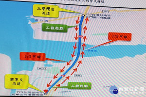 請用路人改道行駛。