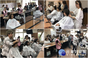 台日跨國產學合作　讓聖母專校學生體驗豐盛的國際美學饗宴。（圖／聖母專校提供）