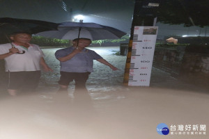 社區積水。