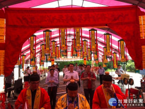 彰化縣環保局舉行中元普渡淨爐儀式。圖／彰化縣政府提供