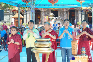 行動佛殿環島祈福第60站駐錫桃園大溪仁和宮祈福法會，為國泰民安、為世界和平、為一切眾生祈福。