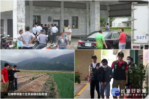 萬富集貨場三星蔥竊案，警方逮捕二嫌究辦。（圖／三星分局提供）