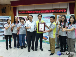 彰化市公共造產「五連莊」全縣居冠，全國奪鄉鎮市級第二名。圖／記者鄧富珍攝