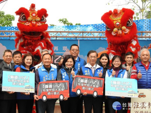 149乙線草嶺路大巴士復駛通車典禮。（南投縣府提供）