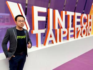 eToro首席分析師馬淳一來台參與FinTech Taipei 2019台北金融科技展。