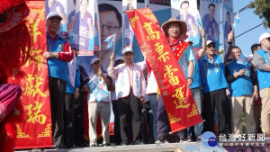 吳志揚新屋區競選總部成立，吳志揚承諾發展農業及客家文化，把新屋活力找回來。