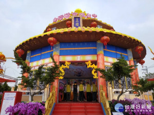 2020台灣燈會35座宮廟打造「媽祖燈區」　13米高天壇神尊雲集（圖／台中市政府提供）