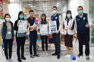 台南第二服務站宣導防疫措施。