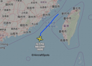 （圖／翻攝自「飛機守望」（Aircraft Spots）推特）