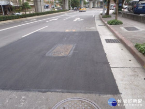 違規態樣(路面修復不良-改善後)（圖／台北市新工處提供）