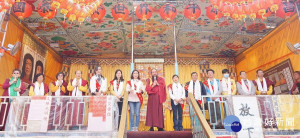 行動佛殿環島祈福第73站22日來到苗栗頭份，邀請議員張淑芬亦是永貞宮主委，頭份市長羅雪珠、縣議員曾玟學、苗栗縣政府秘書蔡貴香等貴賓到佛殿祈福