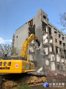 鐵路警察局拆除工程（圖／台北市公園處提供）