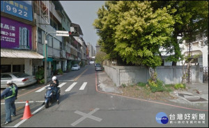 惠中路施工前（圖／台中市政府）