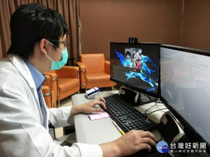 醫師視訊看診。圖／彰化醫院提供