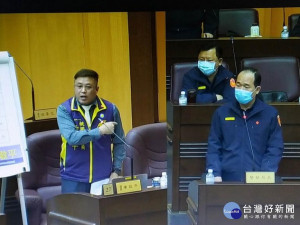▲ 市議員黃敬平怒責警察局長用人、領導有問題，百姓安寧權受侵害。（圖／記者馬虞海攝）
