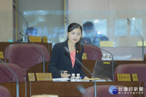 ▲陳雅倫議員認為共融公園設施很好，督促市政府，並提出四項原則規劃。（圖／記者馬虞海翻攝／市議會提供）