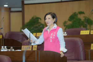 ▲市議員呂淑真質詢八德公園多而不精，道路打通後遺症很多，政府要事前規劃好。（圖／記者馬虞海翻攝／市議會提供）