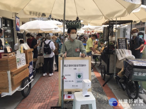 安心遊玩　台中審計新村「紅黃綠」燈管制人流（圖／台中市政府）