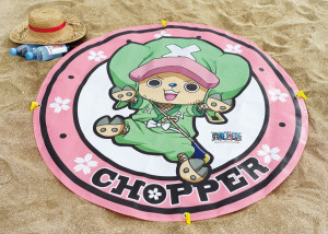 航海王野餐墊好收納易攜帶，可愛喬巴陪您露營趣。（圖／達標實業提供）