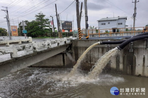抽水機啟動。