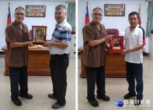 北港分局偵查隊小隊長李英豪、警員蔡國仁、許照明等3位退休回歸家庭，警員李炎煌榮陞斗南分局巡佐，分局長王立德特致贈紀念品，以表恭賀與祝福。