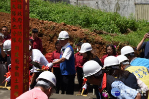 林縣長主持消防局魚池分隊新辦公廳庫動土典禮