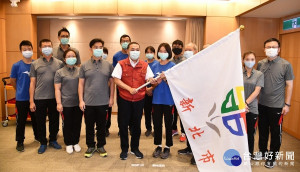 109年全國中等學校運動會7月18日至23日將於屏東縣登場，新北市15日舉行代表隊授旗儀式 