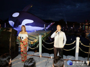台南市長黃偉哲出席安平虎鯨－亮晶鯨Orca Go!夏日嘉年華開幕典禮