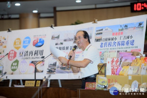▲  市議員李柏坊質詢大嵙崁溪整治完成，可以設專責管理單位，整合地區觀光資源  。（圖／市議會提供）