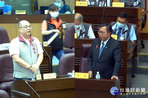 桃園市議員劉勝全列出蘆竹10大建設為桃園市長鄭文燦打分數。