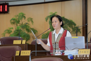 ▲市議員陳姿伶總質詢，反映桃園原住民需求。（圖／市議會提供）