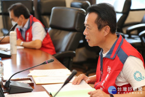 嘉義縣長翁章梁主持「因應嚴重特殊傳染性肺炎跨局處應變會議」／嘉義縣府提供