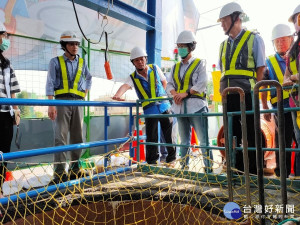 彰化縣汙水建設再邁進，和美鎮汙水下水道工程正式啟動，縣長王惠美前往視察。圖／記者鄧富珍攝

